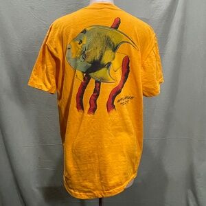 Vintage GRAND CAYMAN Fish Graphic T-Shirt, Large SINGLE STITCH